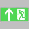 0034. Rettungsweg geradeaus  - ALU RETTUNGSWEG LNL E09-E01 - 150x300mm