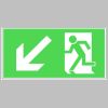 0044. Rettungsweg abw�rts links  - ALU TREPPE RUNTER LI. LNL E02-E09 - 150x300mm